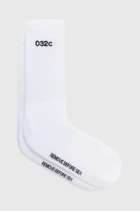 032C socks Remove Before Sex Socks men's white color 002