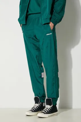 adidas Originals joggers 80s Nylon Archive 3-Stripes Track Top green color smooth JC6519