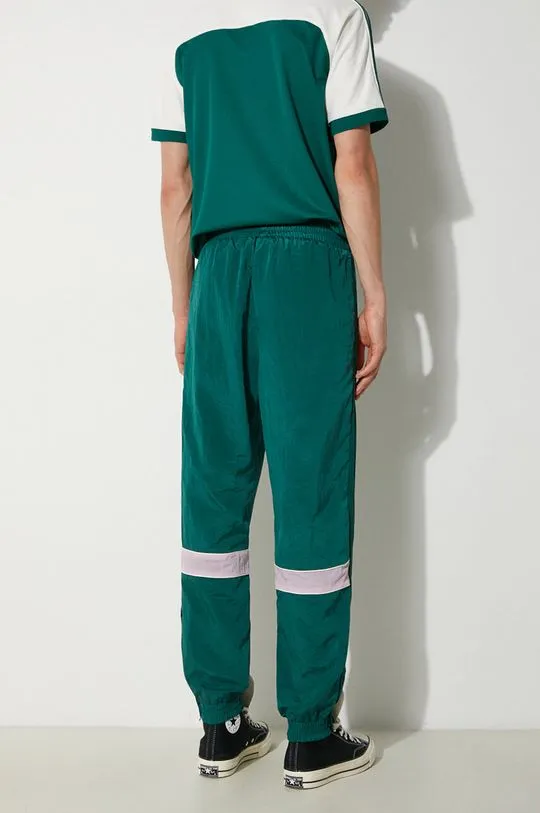 adidas Originals joggers 80s Nylon Archive 3-Stripes Track Top green color smooth JC6519