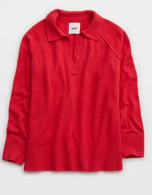 Aerie Unreal Polo Sweater-