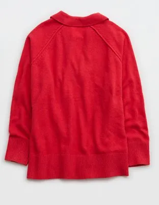 Aerie Unreal Polo Sweater-