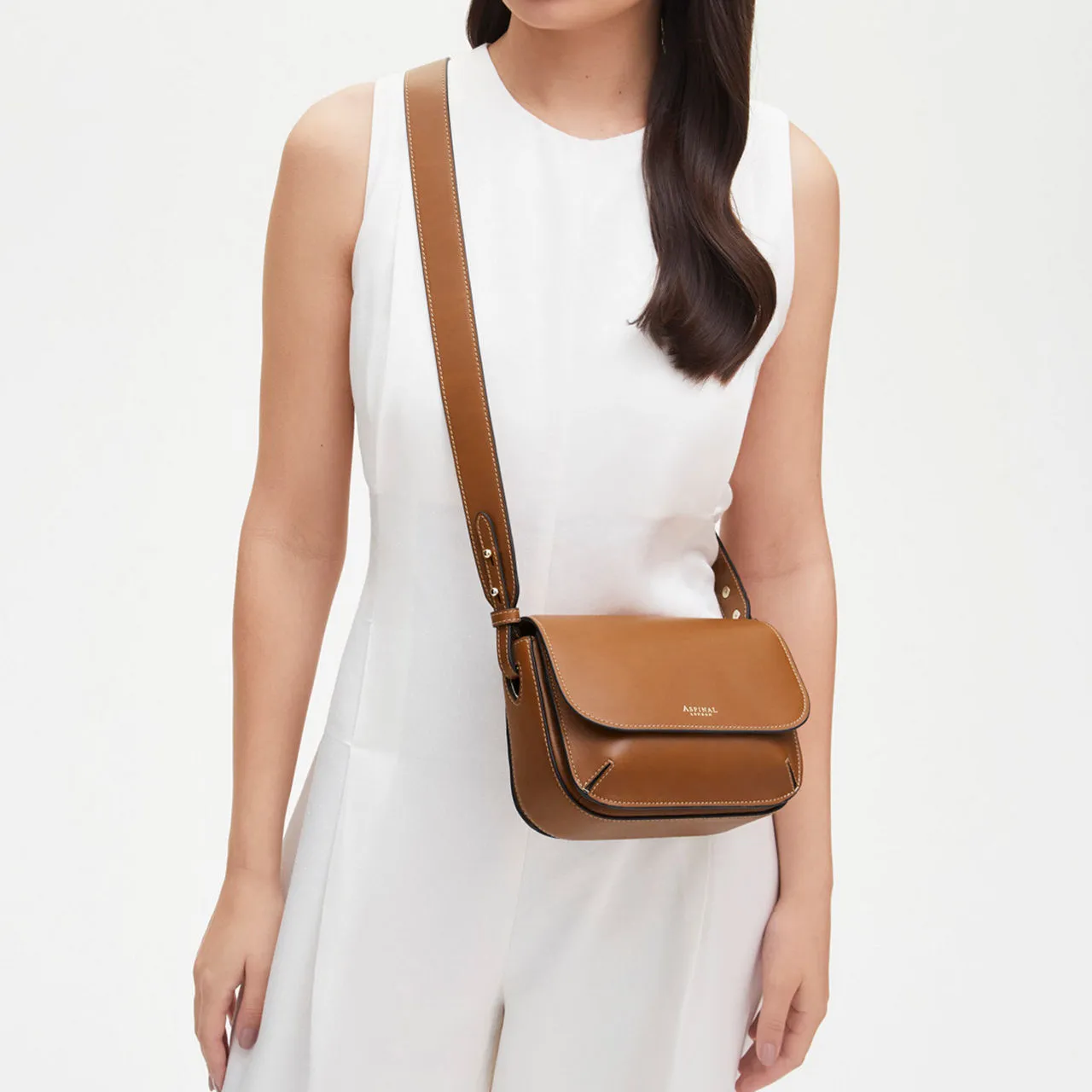 ASPINAL OF LONDON ONLINE EXCLUSIVE Ella Crossbody Bag - Tan