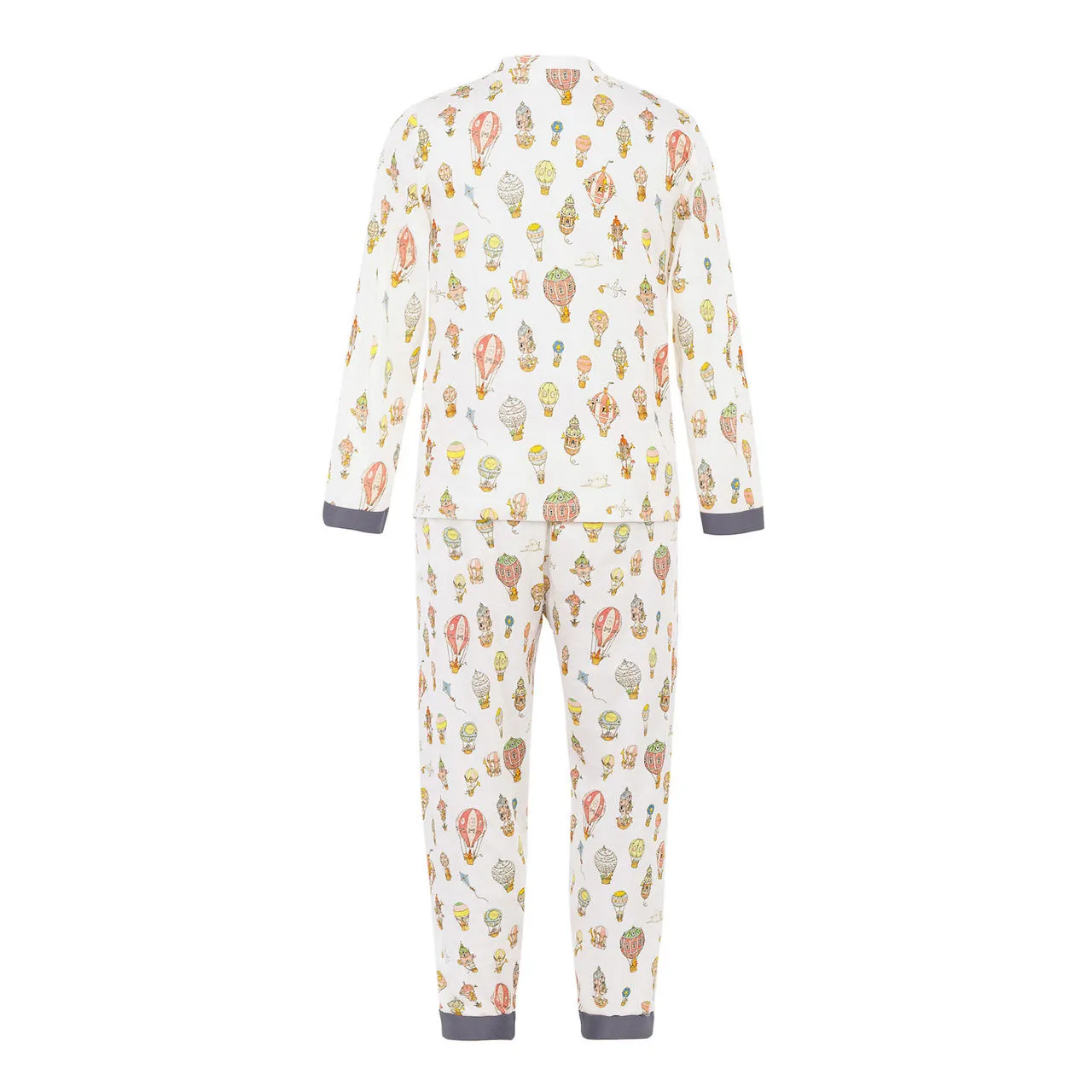 ATELIER CHOUX Hot Air Balloon Two-Piece Loungewear Set - Blue