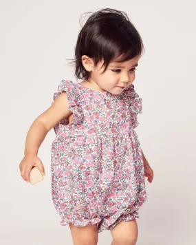 Baby's Twill Ruffled Romper | Fleurs de Rose