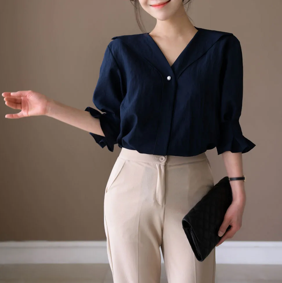 BADDIARY  |Casual Style Cropped Plain Short Sleeves Party Style