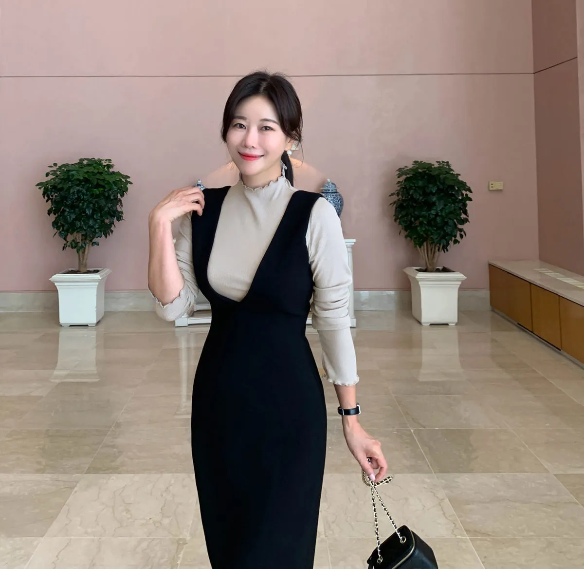 BADDIARY  |Casual Style Long Sleeves Plain Office Style Elegant Style