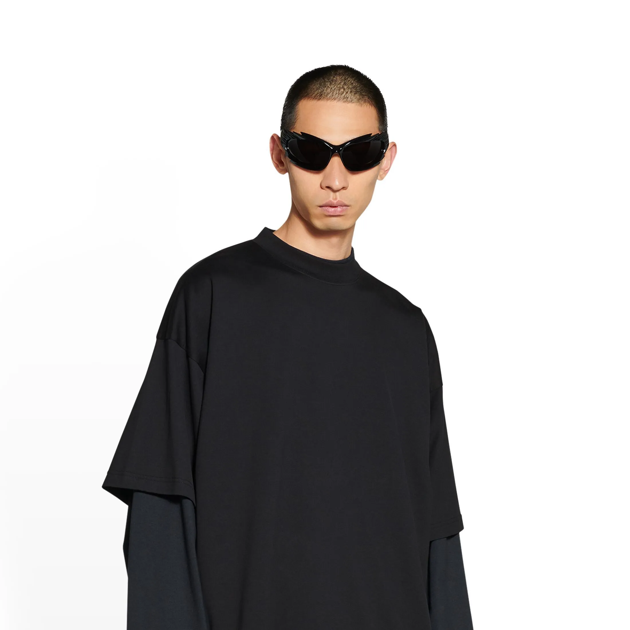 BALENCIAGA  |Men's T-shirt Oversized in Black