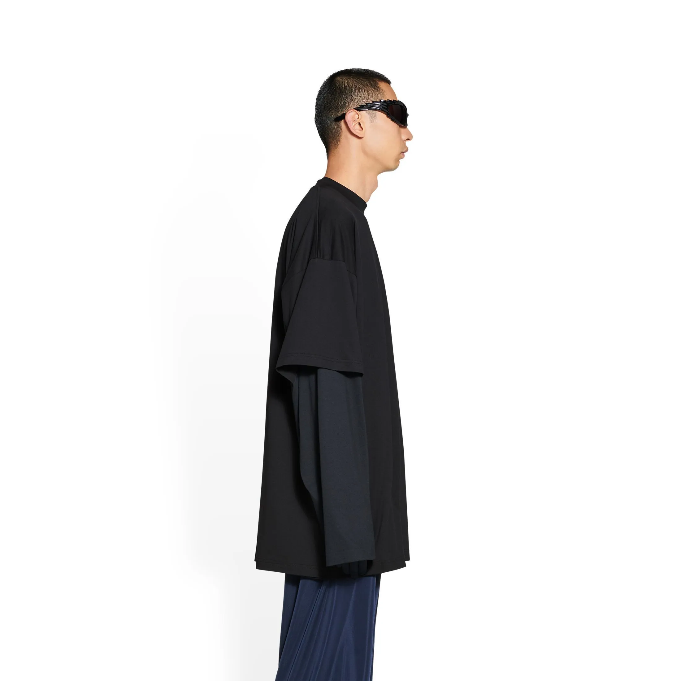 BALENCIAGA  |Men's T-shirt Oversized in Black