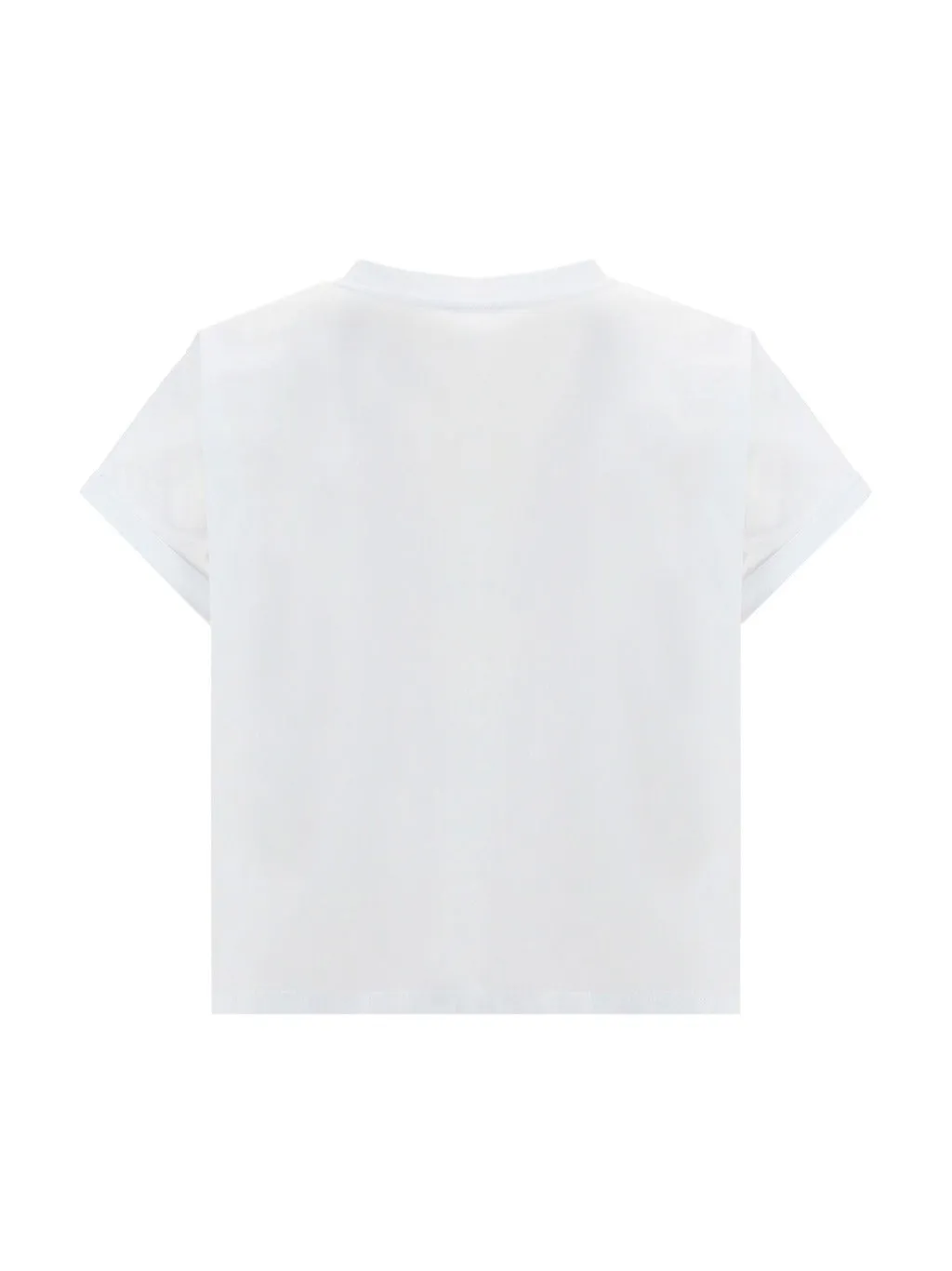 Balmain Logo Printed Cropped T-Shirt