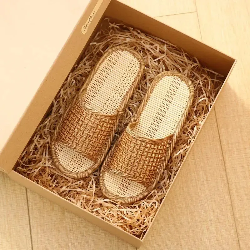 Bamboo slippers indoor thickened softwood floor