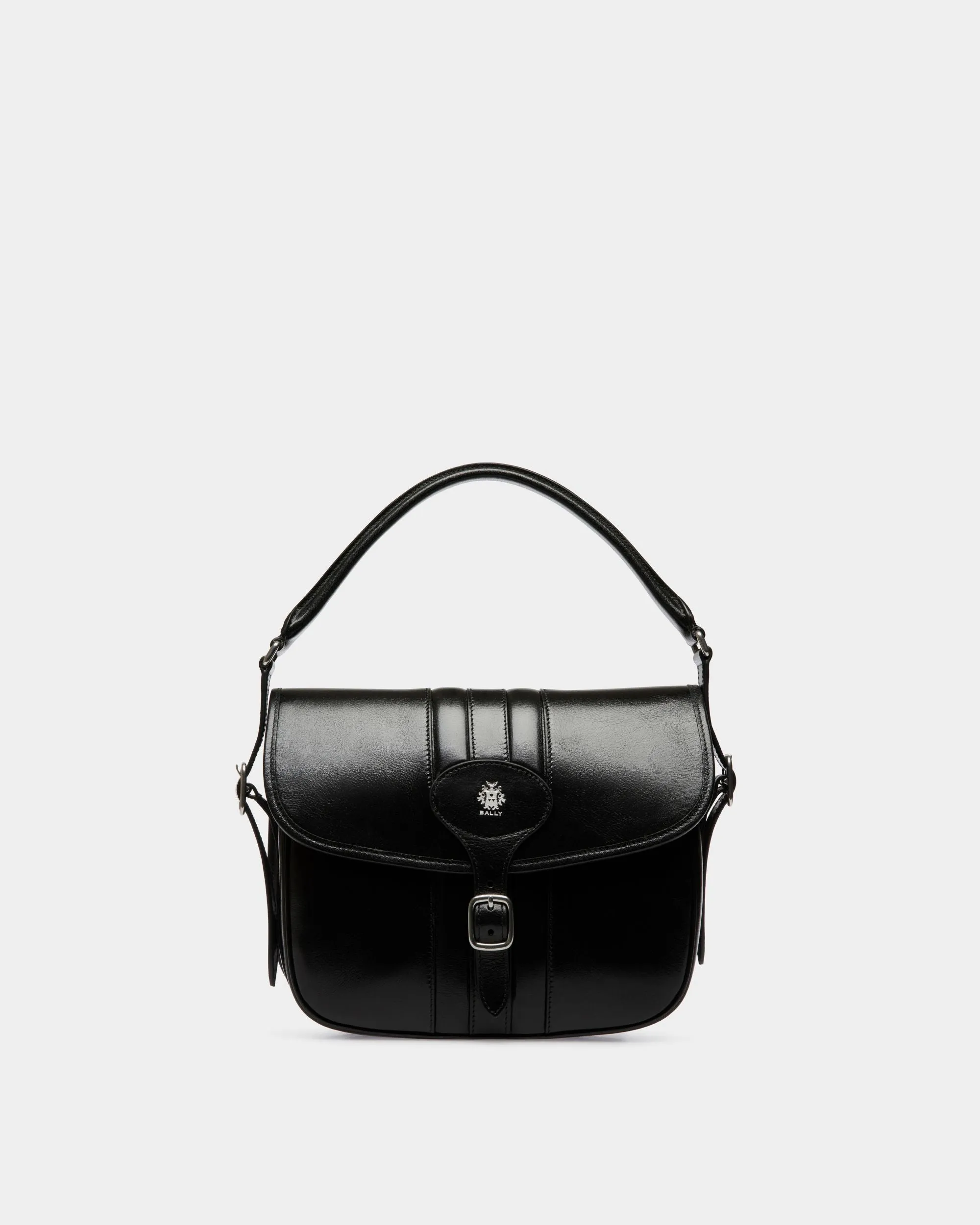 Beckett Crossbody Bag In Black Leather 