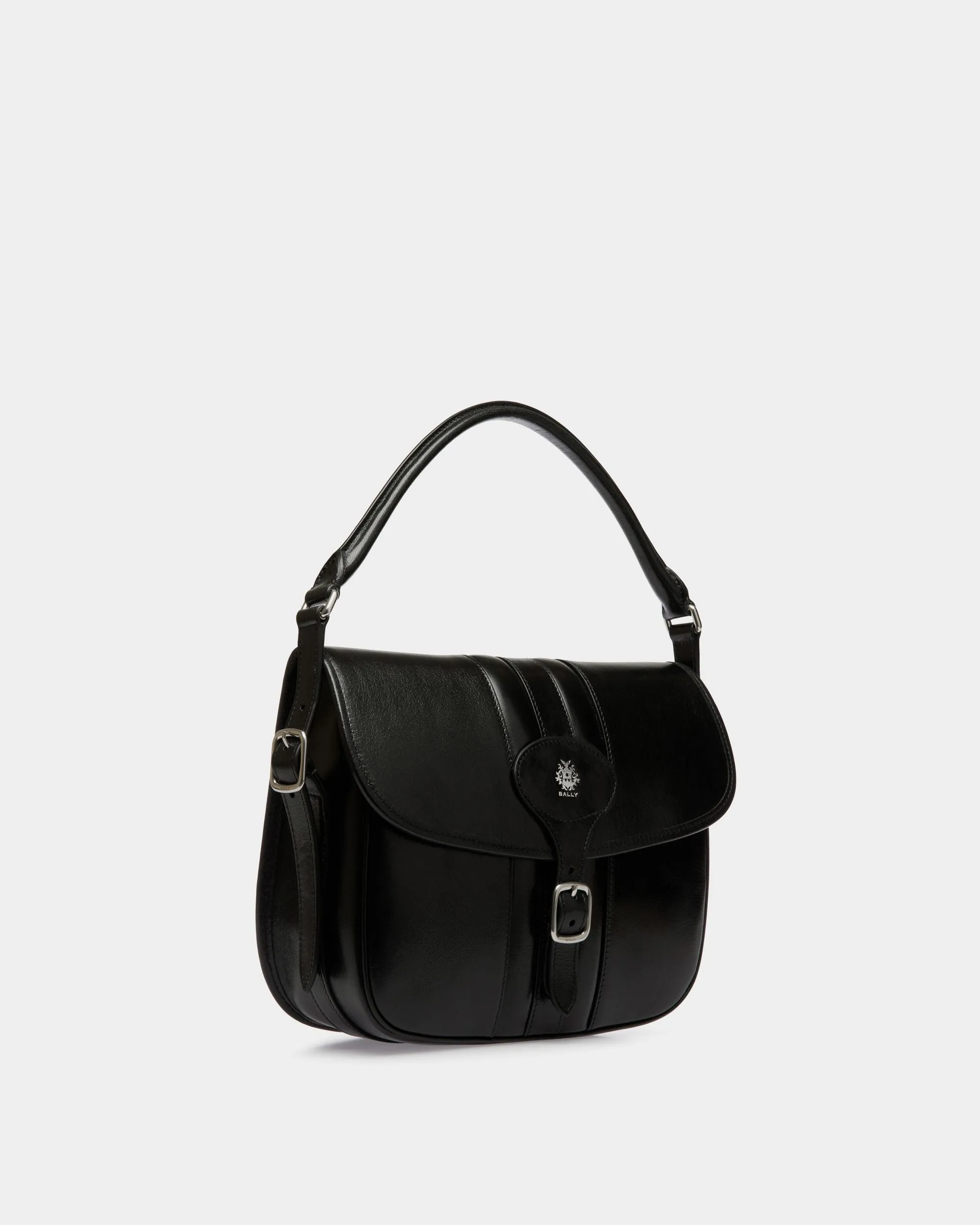 Beckett Crossbody Bag In Black Leather 