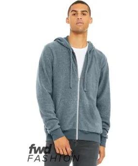 BELLA+CANVAS Men's FWD Fashion Sueded Fleece Full-Zip Hoodie