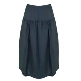 Beth Skirt / Black Linen