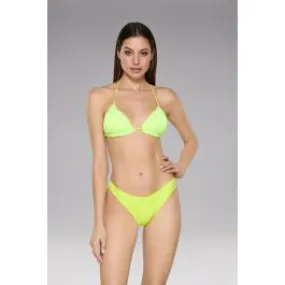 Bikini triangolo e slip brasiliana fisso Butterfly donna Giallo