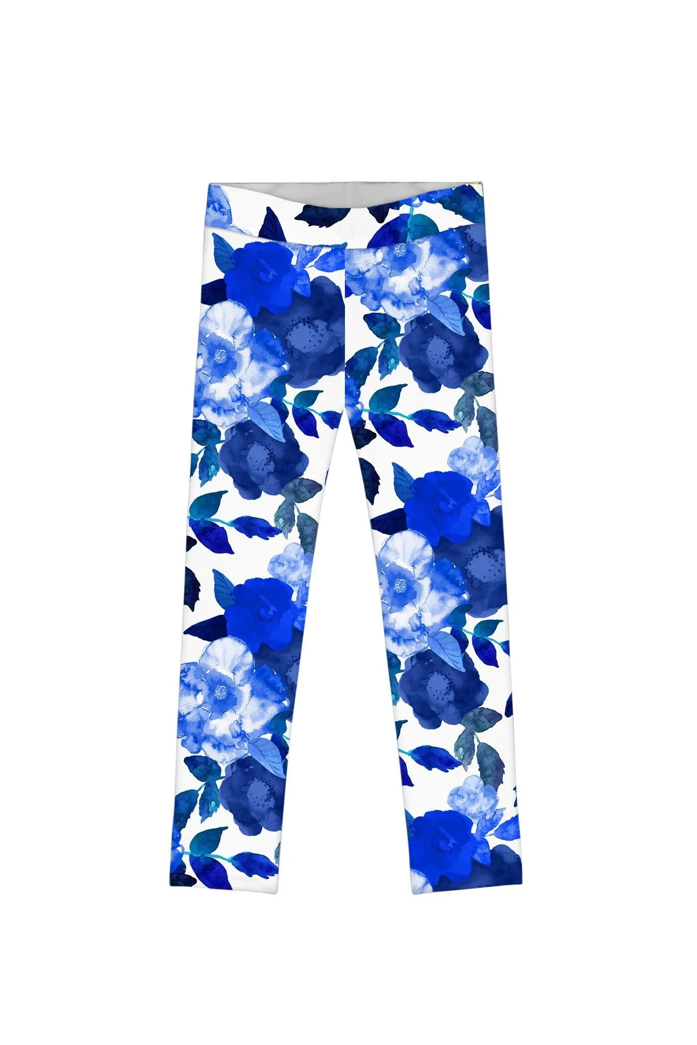 Blue Blood Lucy Cute Floral Printed Stretch Leggings - Girls