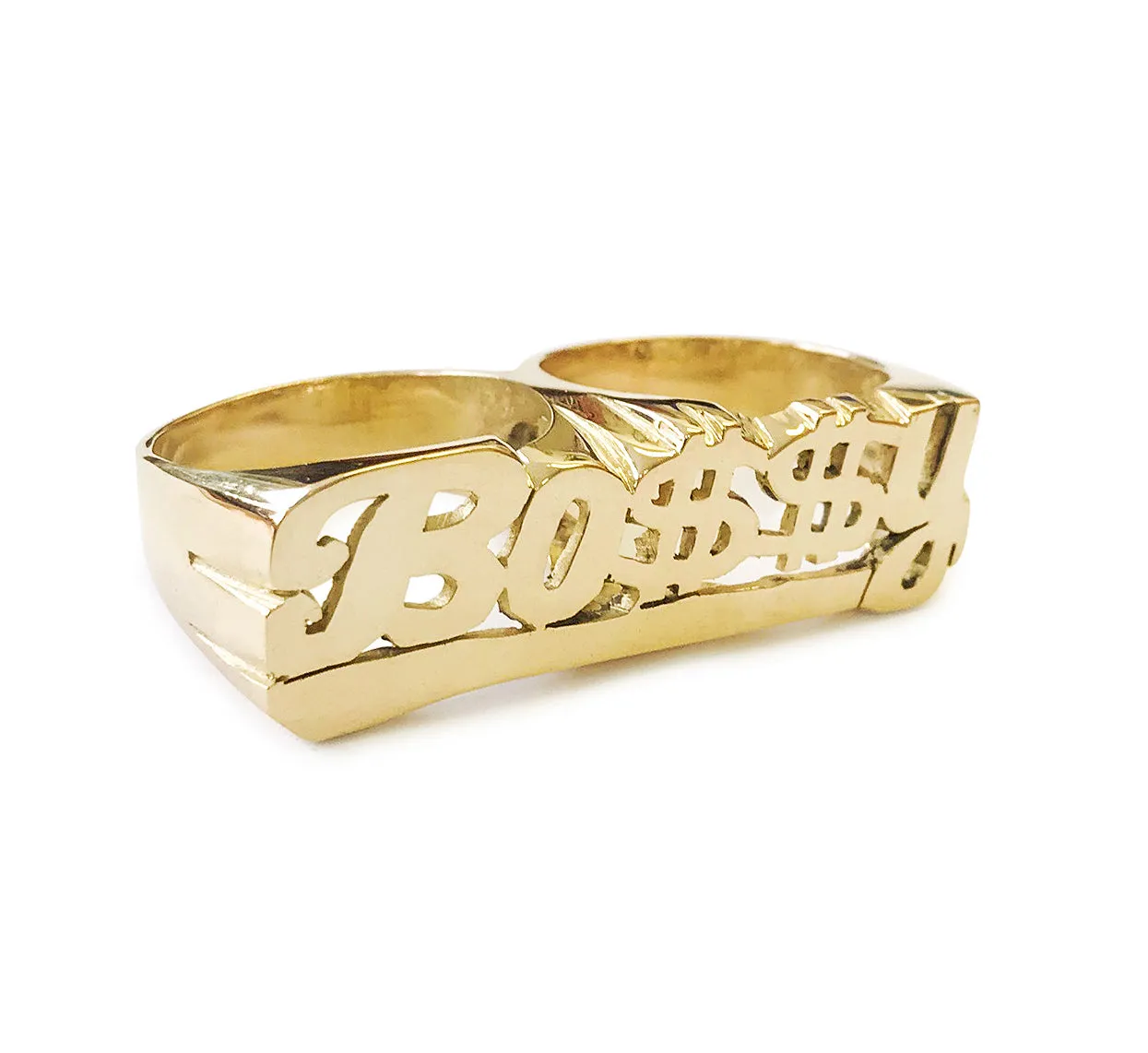 Bossy Double Finger Ring