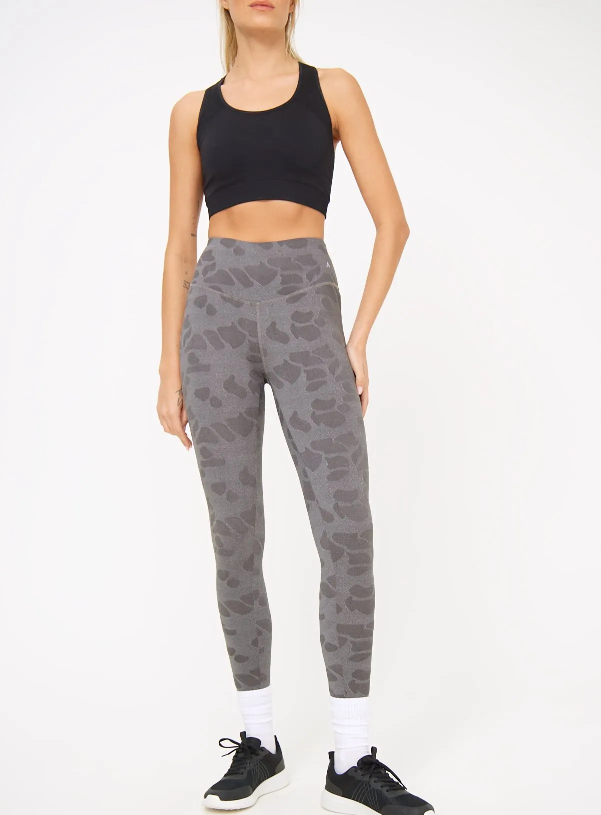 Buy Active Charcoal Jacquard Leggings  XL | Sports leggings | Tu