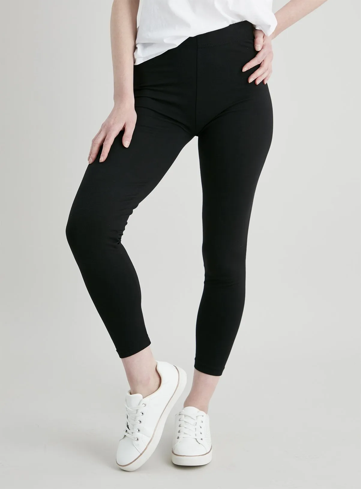 Buy Black Luxurious Soft Touch Leggings 8L | Leggings | Tu