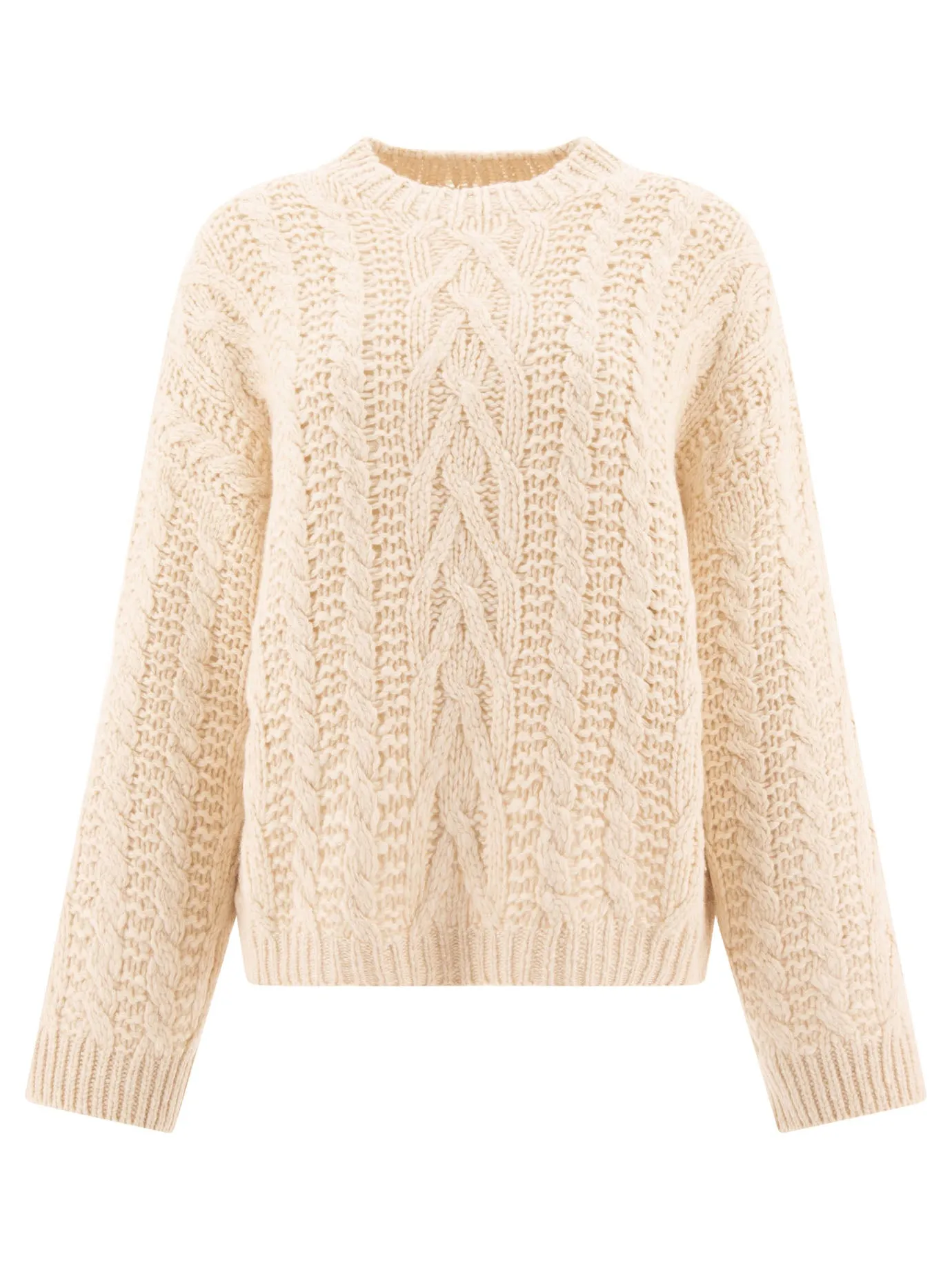 CABLE-KNIT SWEATER