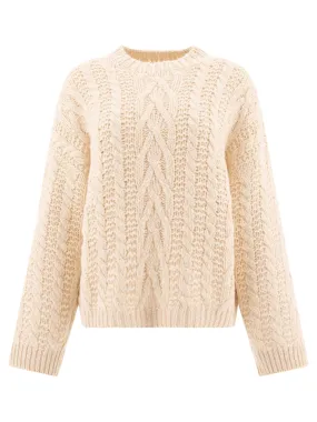 CABLE-KNIT SWEATER