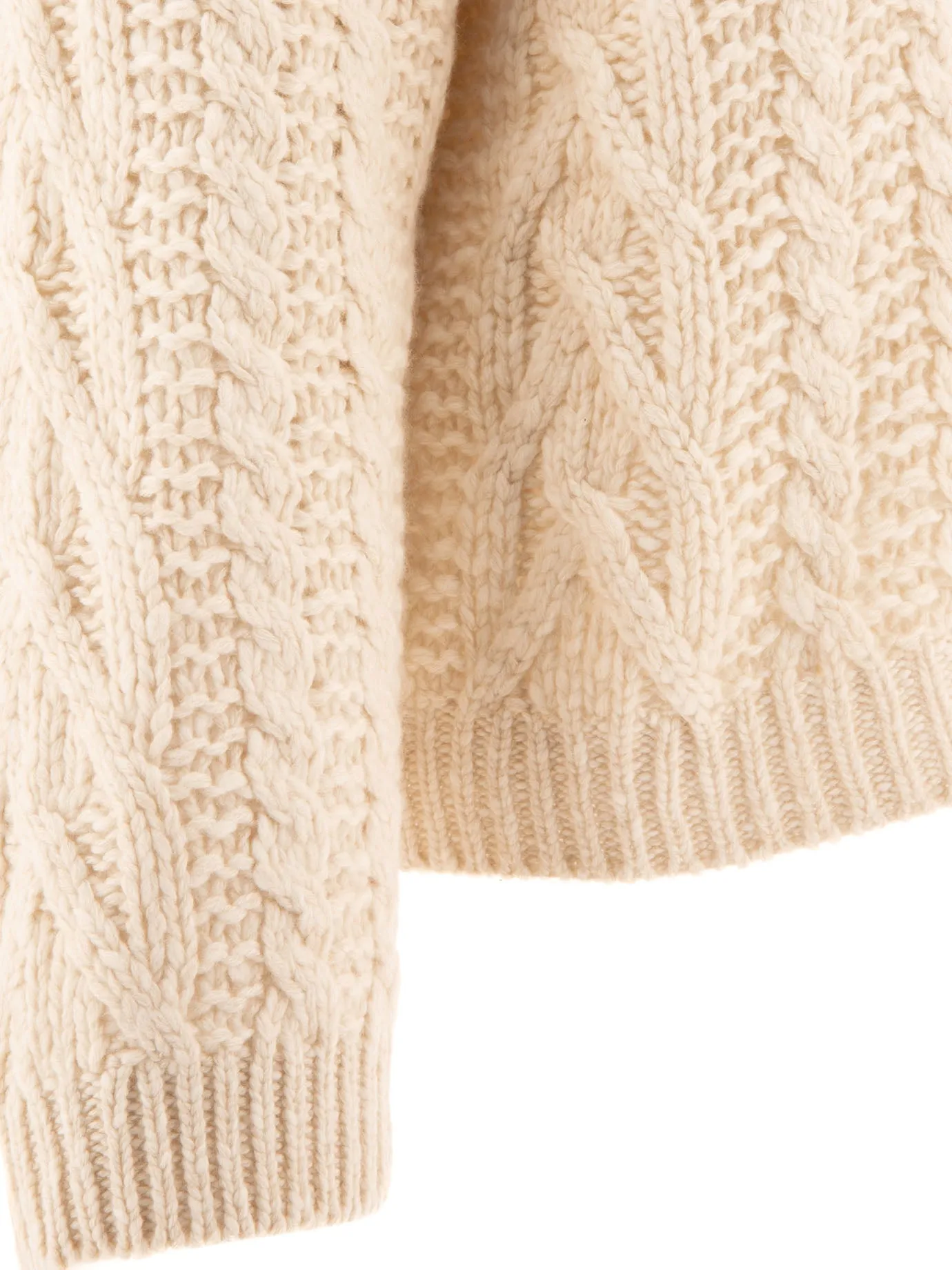 CABLE-KNIT SWEATER