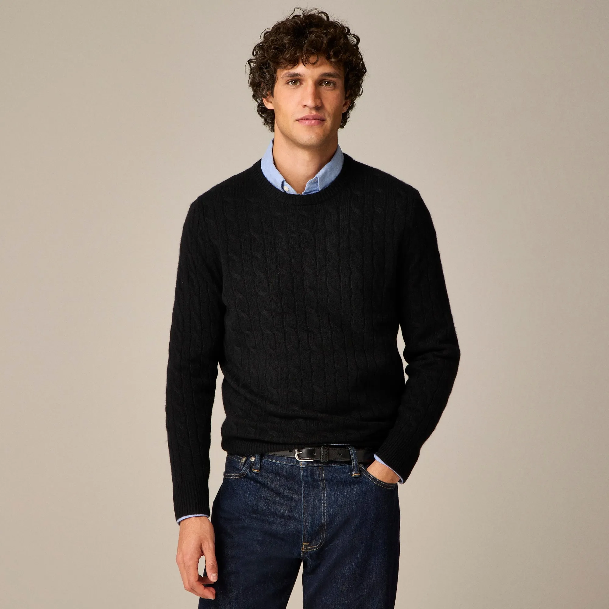 Cashmere cable-knit sweater