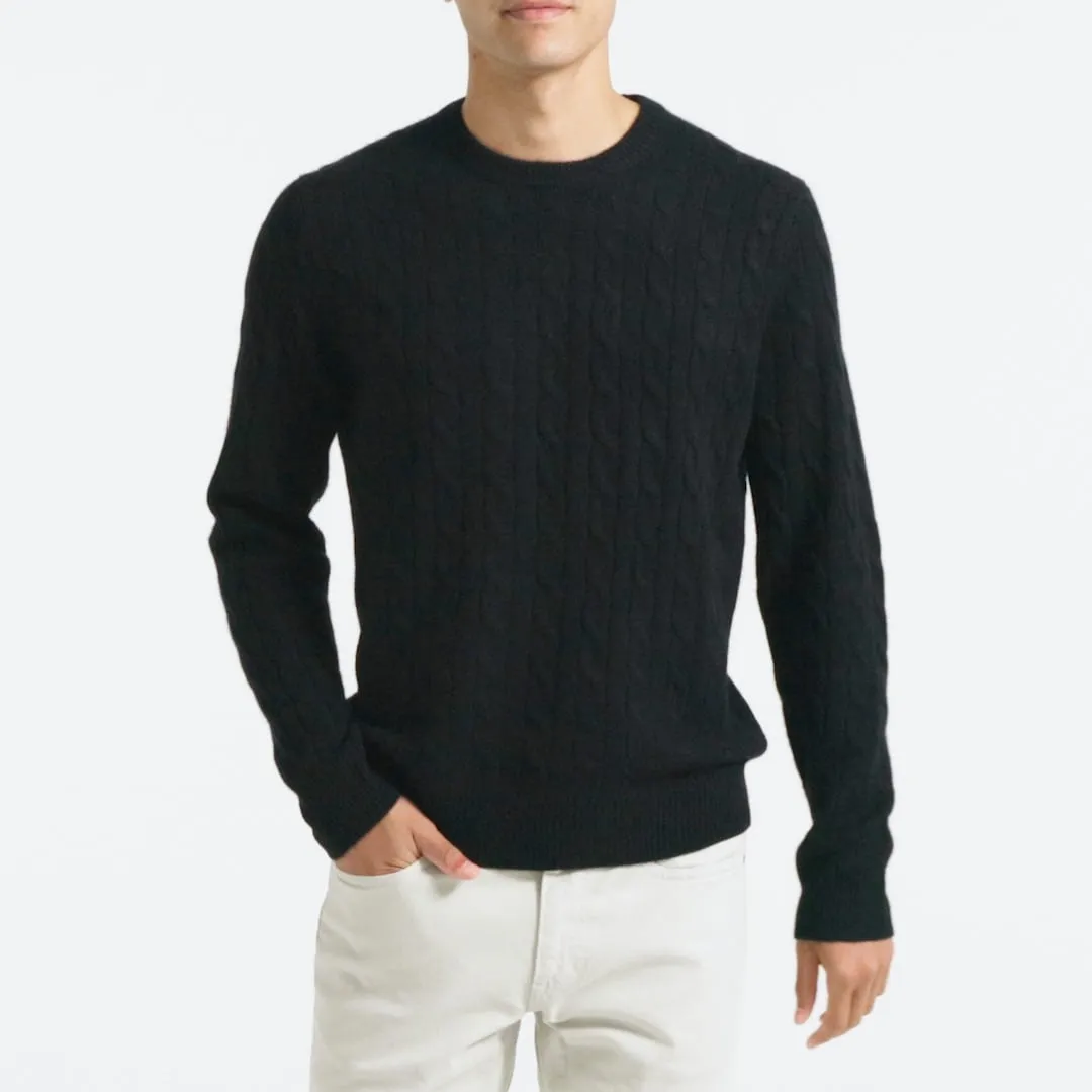 Cashmere cable-knit sweater