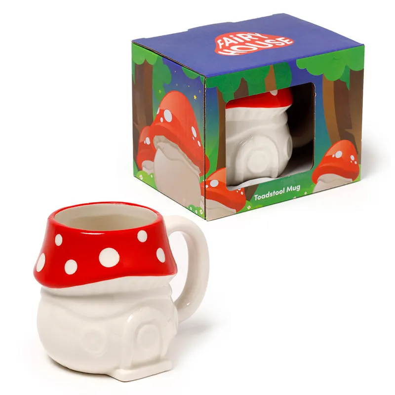 Ceramic Fairy Toadstool House Shaped Collectable Mug MUG418