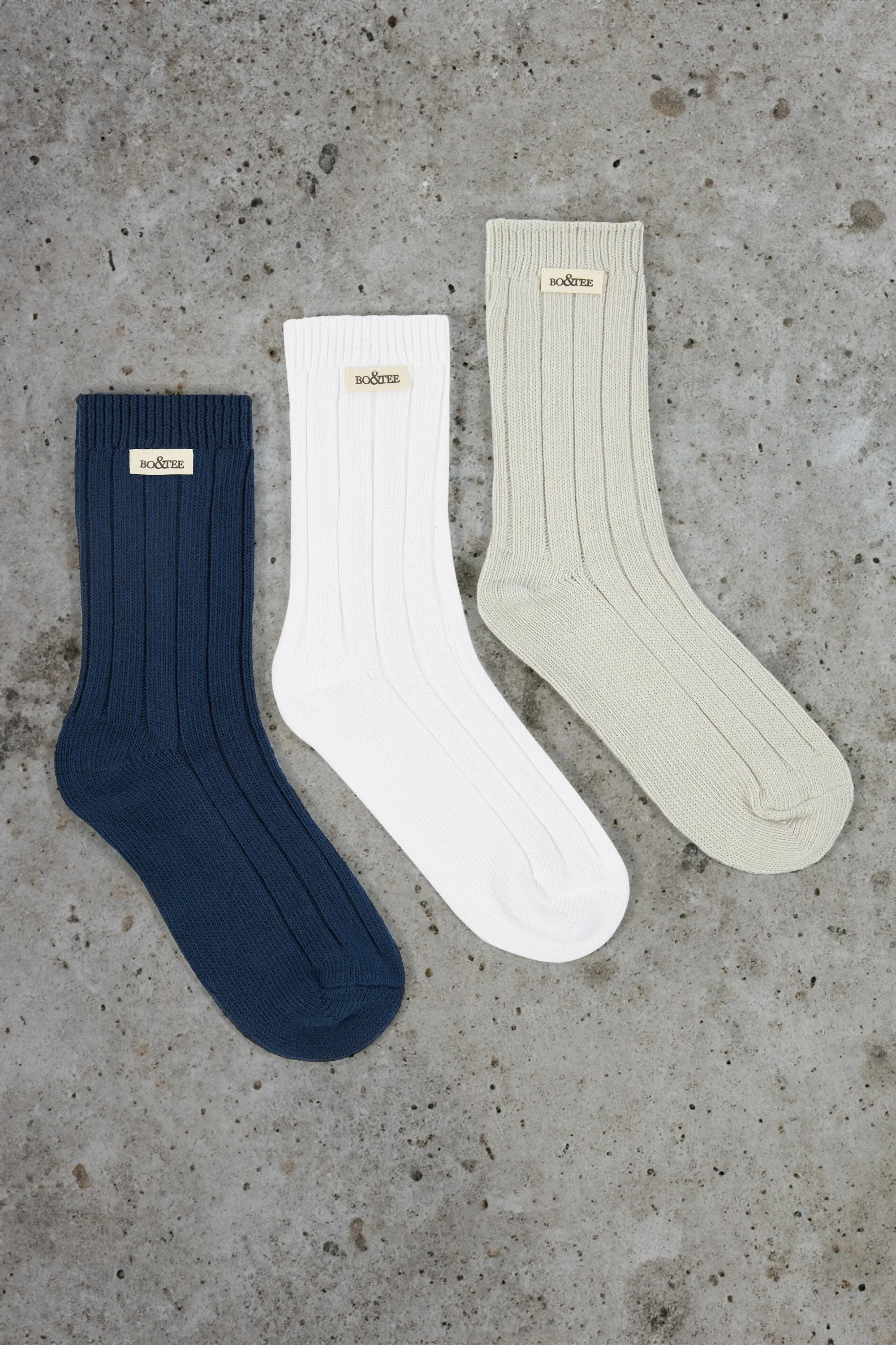 Chunky Ribbed Crew Socks Multipack