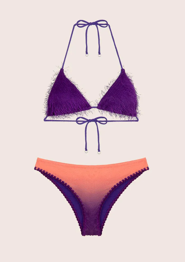 Costume bikini triangolo e slip coulotte visionary dose