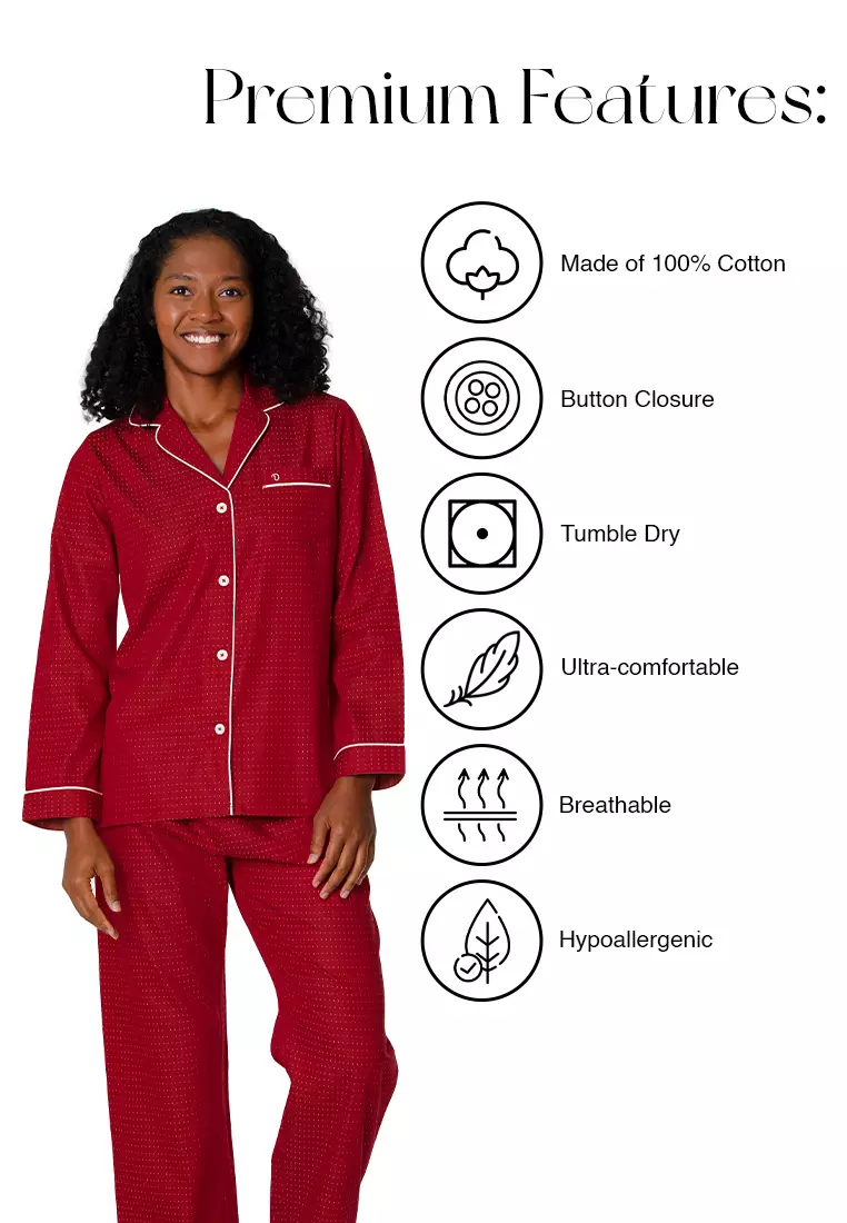 DE LUCCA De Lucca Women's Long Pajama Set