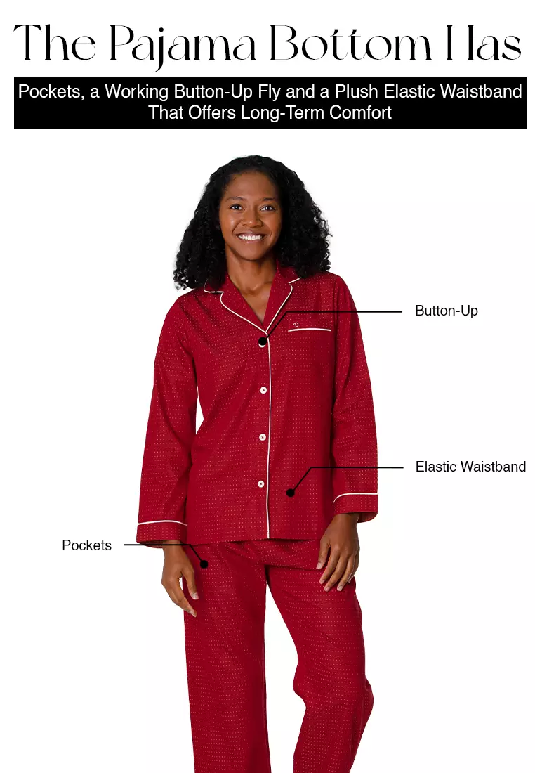 DE LUCCA De Lucca Women's Long Pajama Set