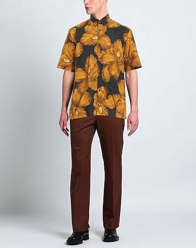 Dries Van Noten  |Flower Patterns Unisex Street Style Cotton Short Sleeves