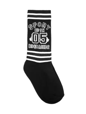 Dsquared2 Kids Intarsia-Knit Socks