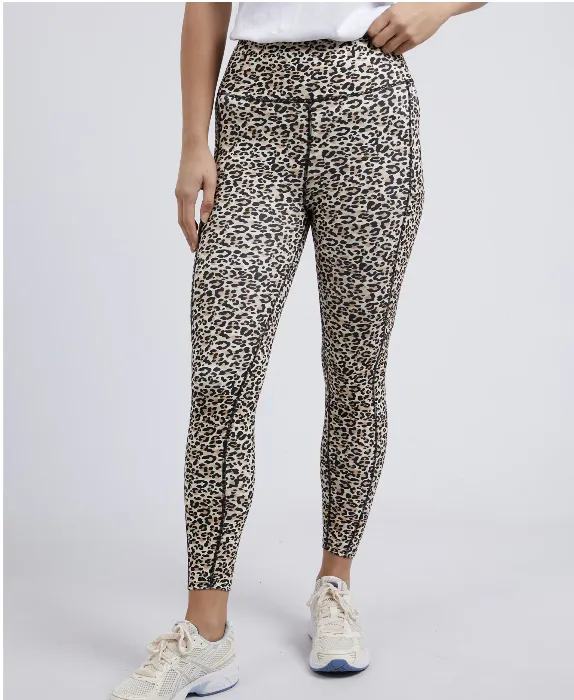 Foxwood Leopard Leggings - Black