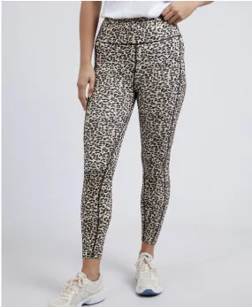 Foxwood Leopard Leggings - Black