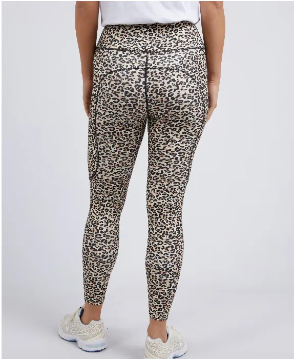 Foxwood Leopard Leggings - Black