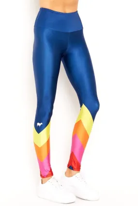 Goldsheep Navy Retro Sport Long Legging