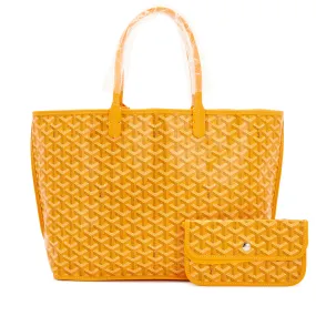 Goyard Yellow Goyardine Canvas and Chevroches Calfskin Anjou PM Tote, 2023