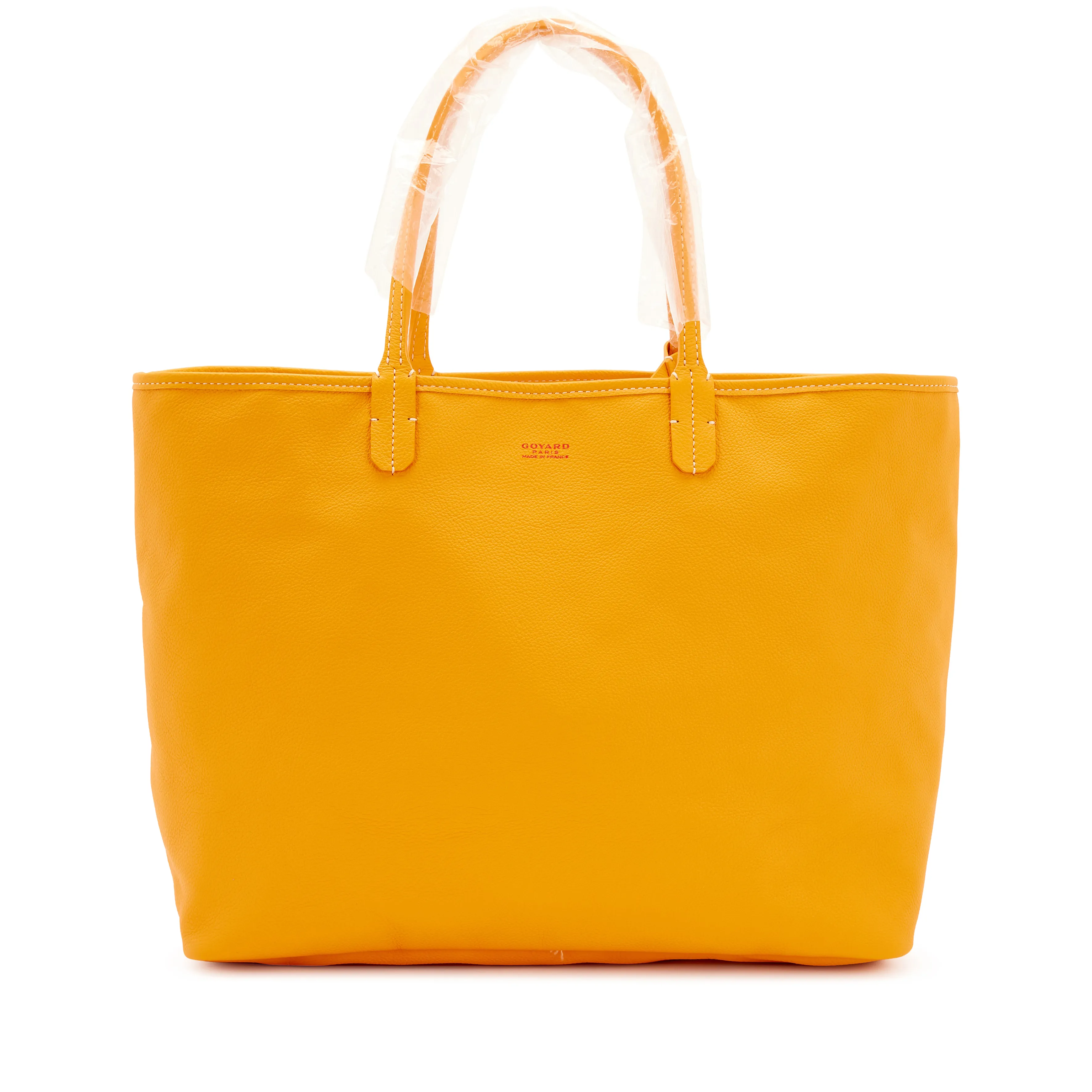 Goyard Yellow Goyardine Canvas and Chevroches Calfskin Anjou PM Tote, 2023