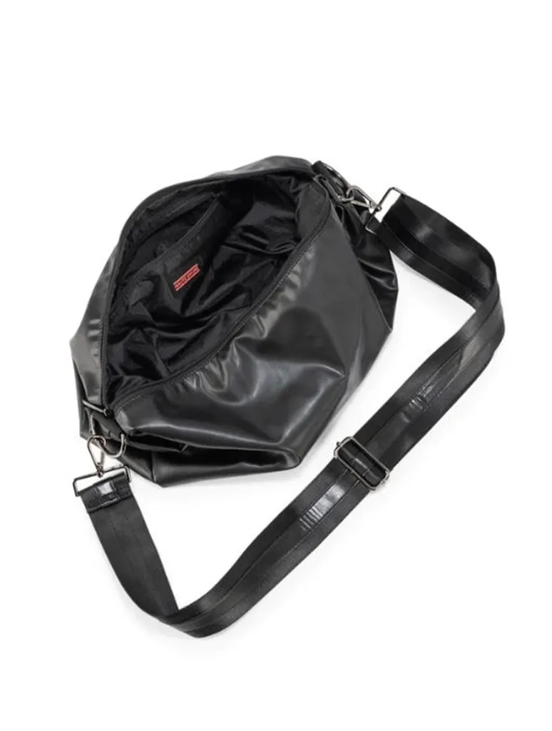 Haute Shore Ollie Solo Sling Bag in Black Faux Leather