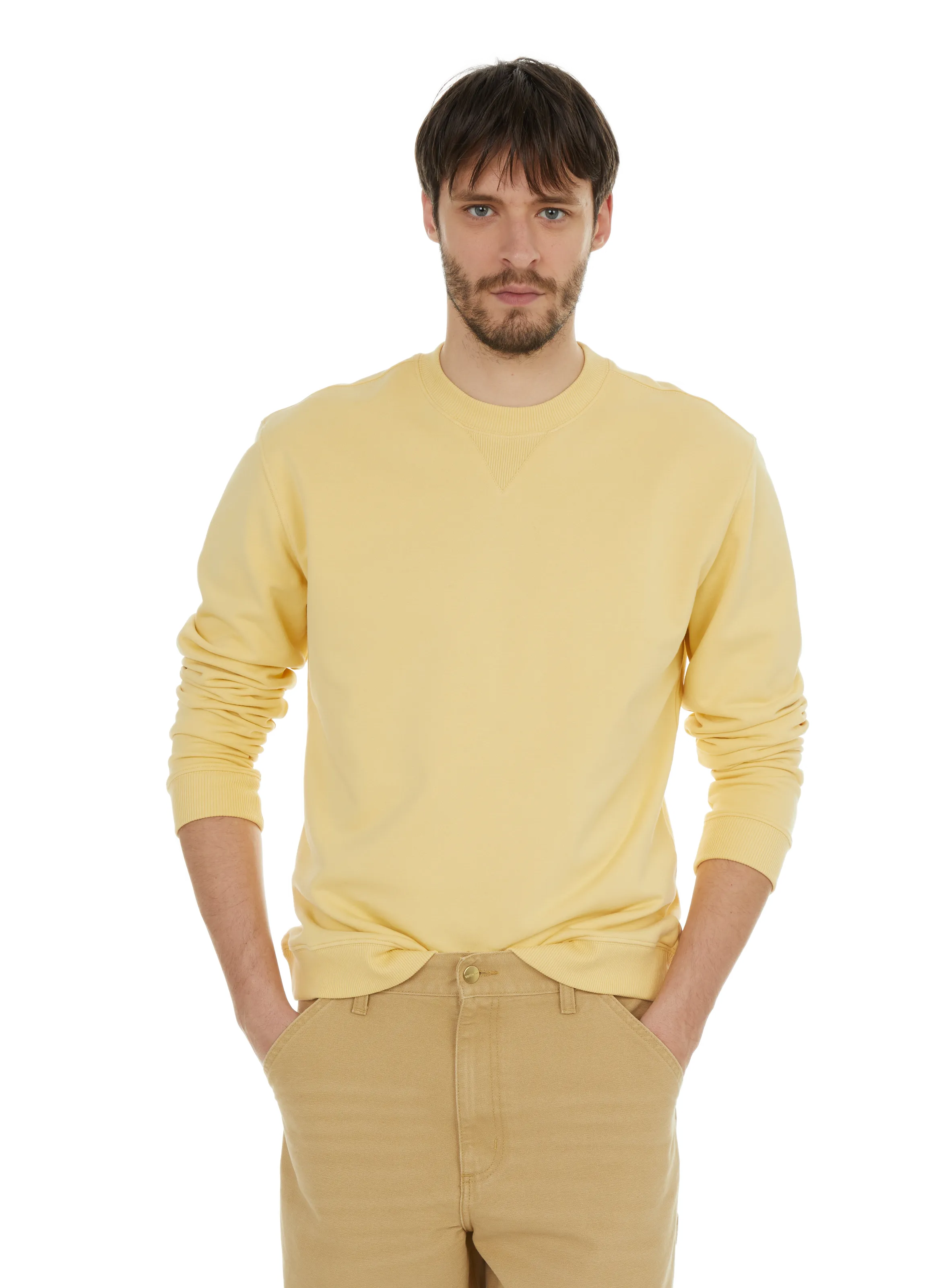 In Printemps Paris  Organic cotton mid-weight sweatshirt - Yellow