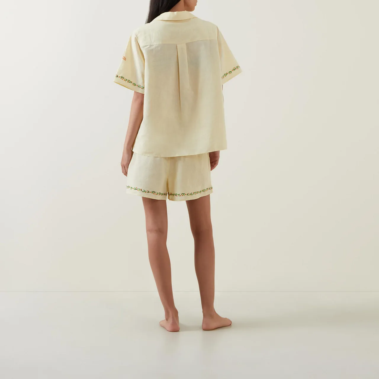 ITS 9PM Matilda Island Embroidery Loungewear Set - Ivory