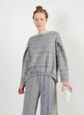 Jogger Sweater - Blue Metallic