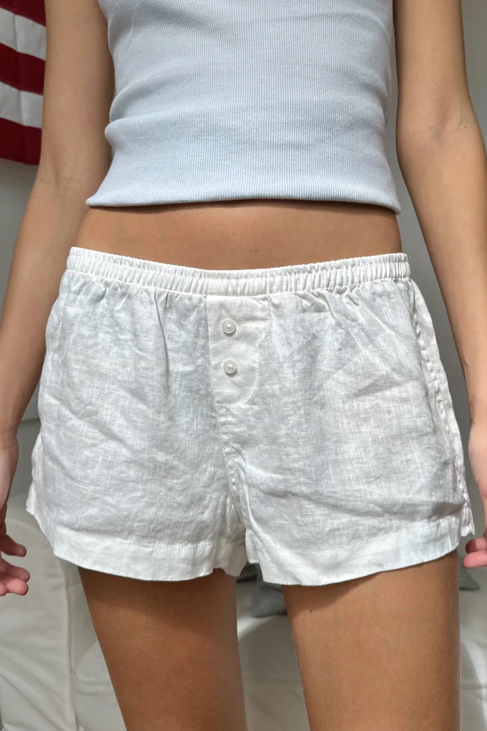 Keira Linen Pajama Shorts