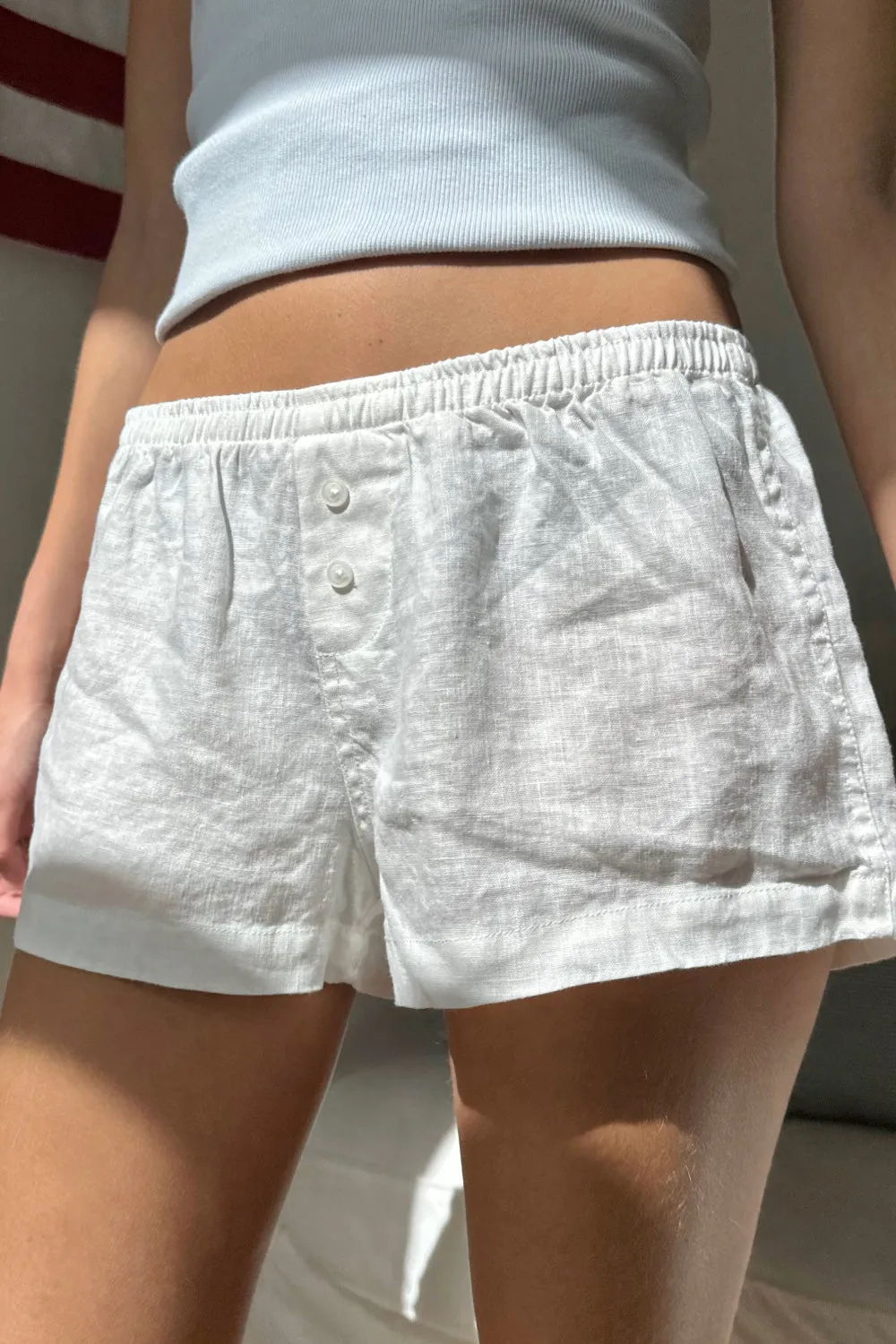 Keira Linen Pajama Shorts