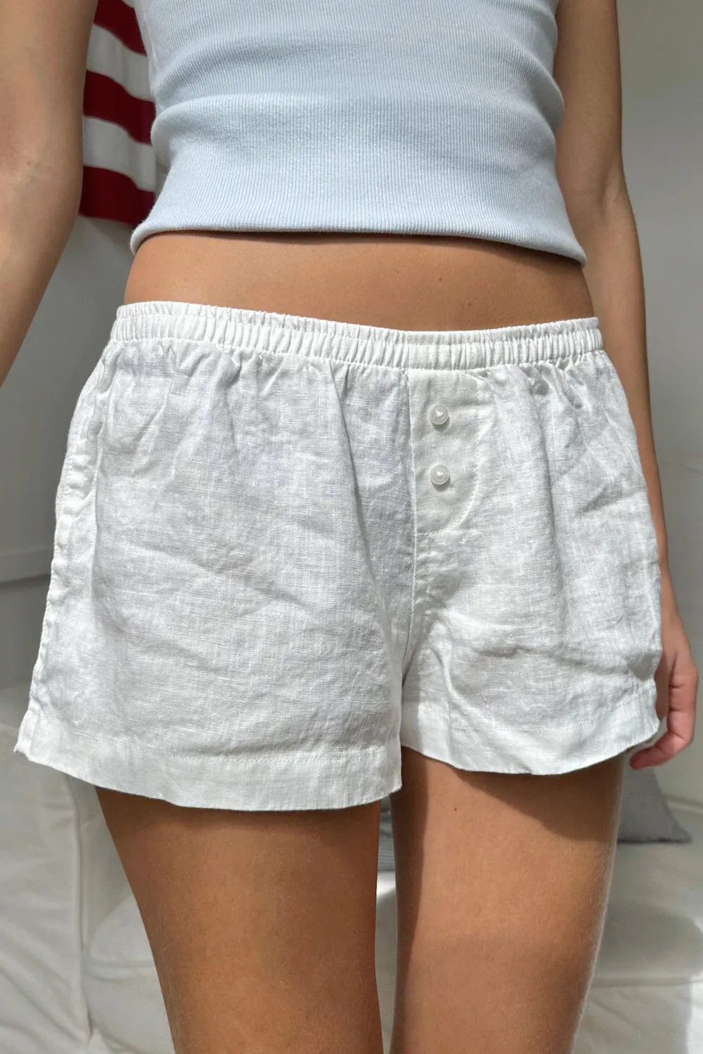 Keira Linen Pajama Shorts