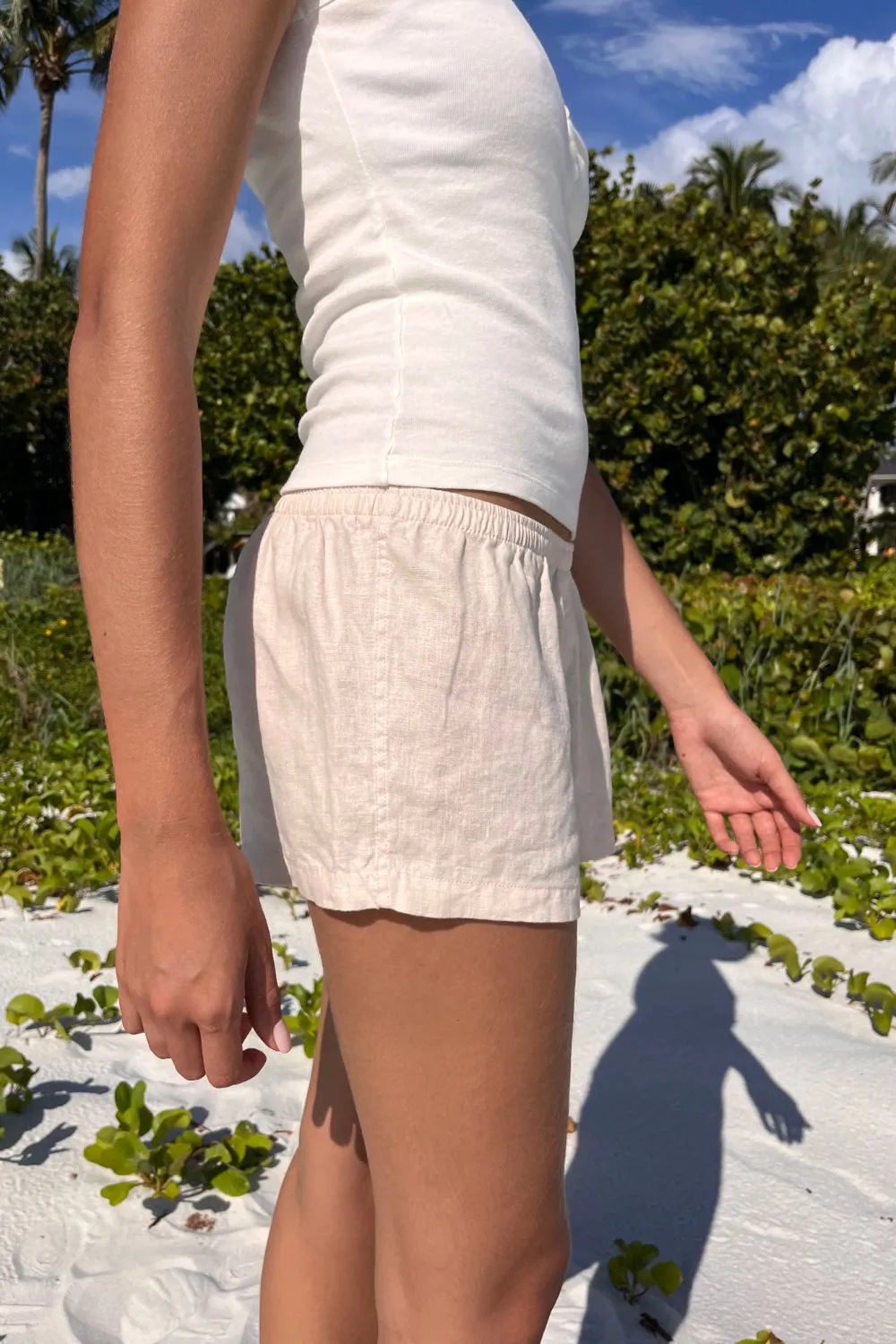 Keira Linen Pajama Shorts