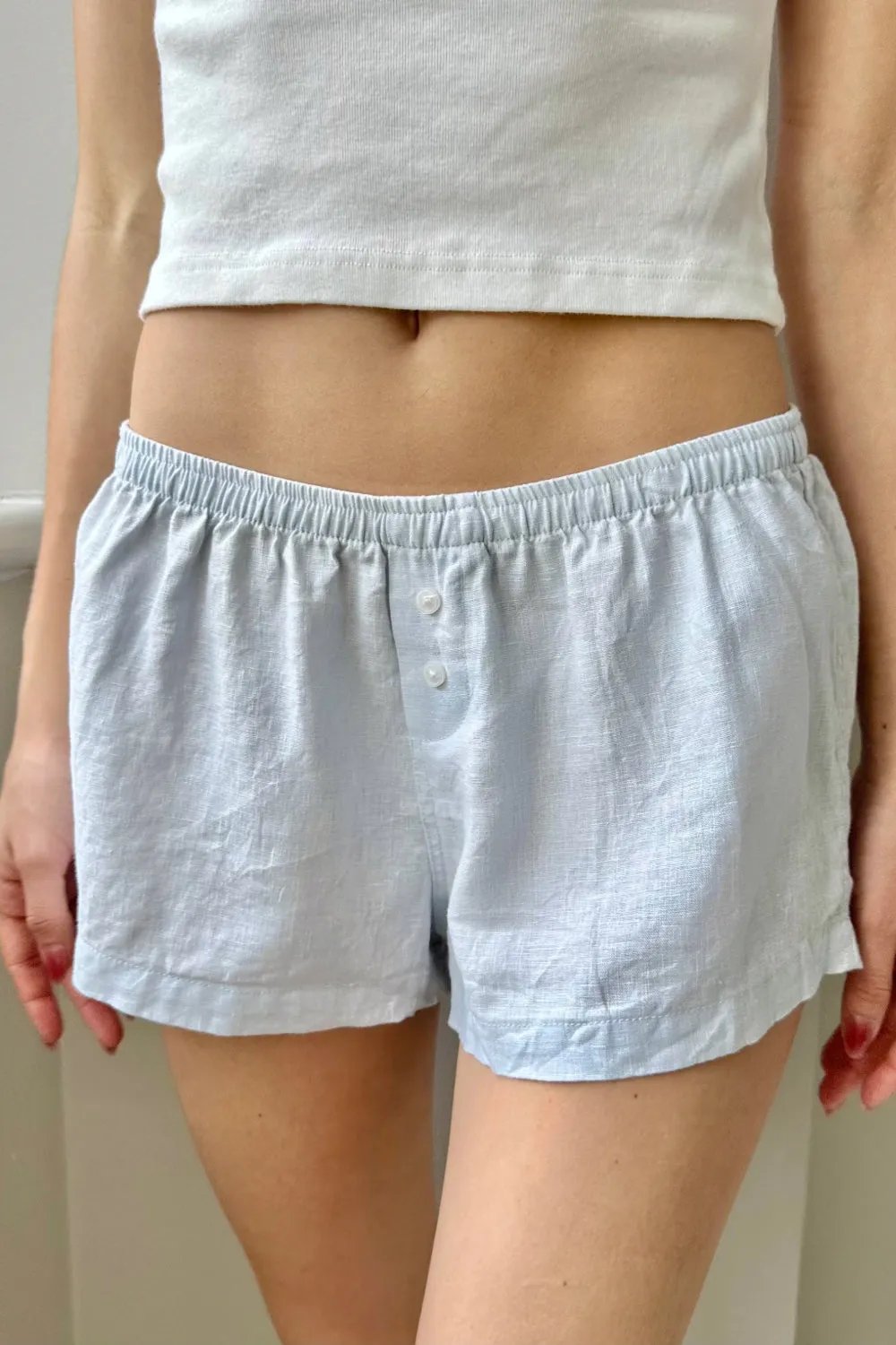 Keira Linen Pajama Shorts